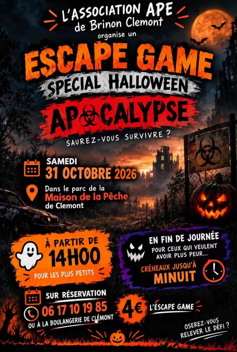 Escape Game spécial Halloween : Apocalypse