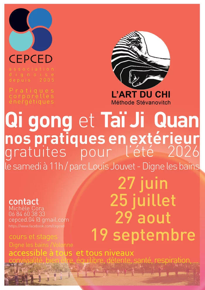 GI GONG TAI CHI PRATIQUES EN EXTERIEUR GRATUITES