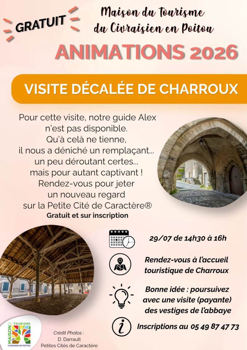 Visite décalée du Village de Charroux