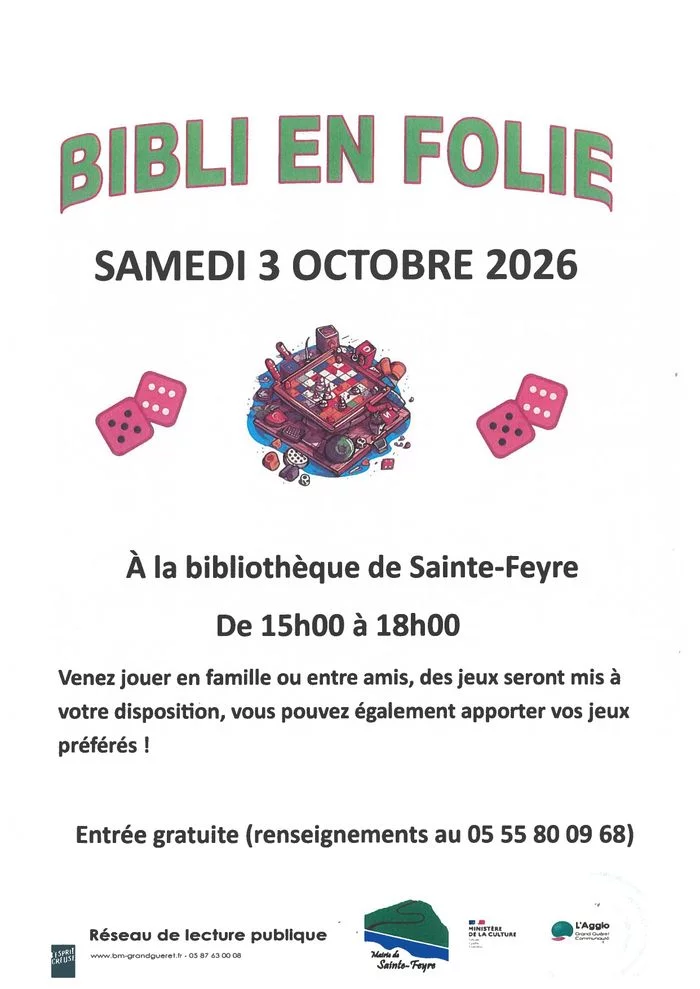 Après-midi jeux à la bibliothèque
