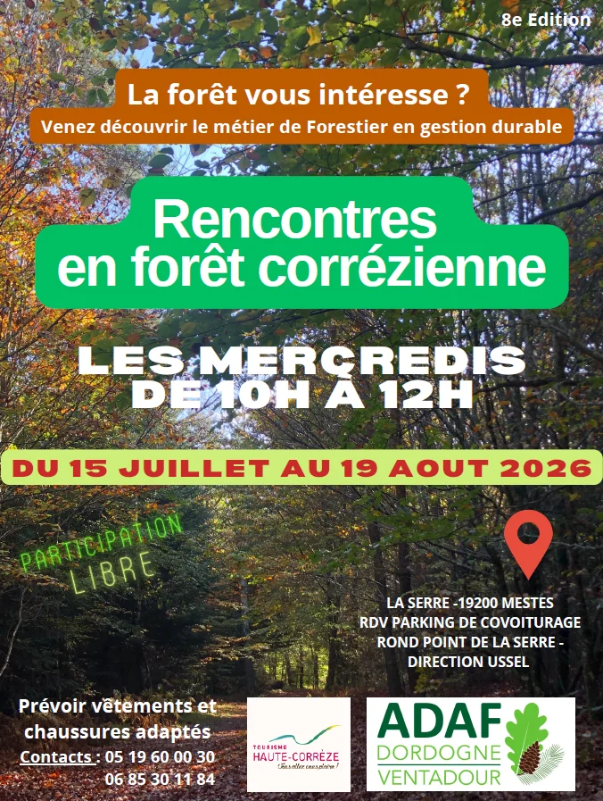 Rencontres en forêt corrézienne avec des forestiers
