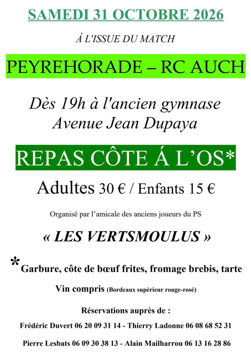 Repas Côte à l'os