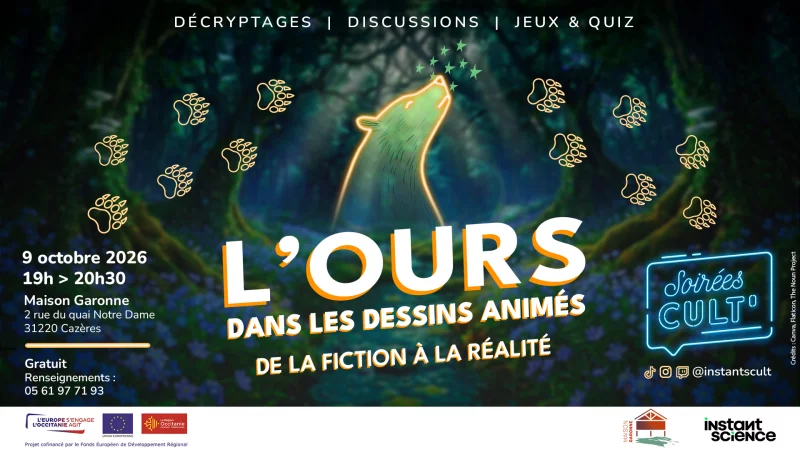 SOIRÉE CULT' “LES OURS DES DESSINS ANIMÉS. DE LA FICTION À LA RÉALITÉ”