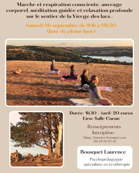 Marche et respiration consciente à la Vierge des lacs