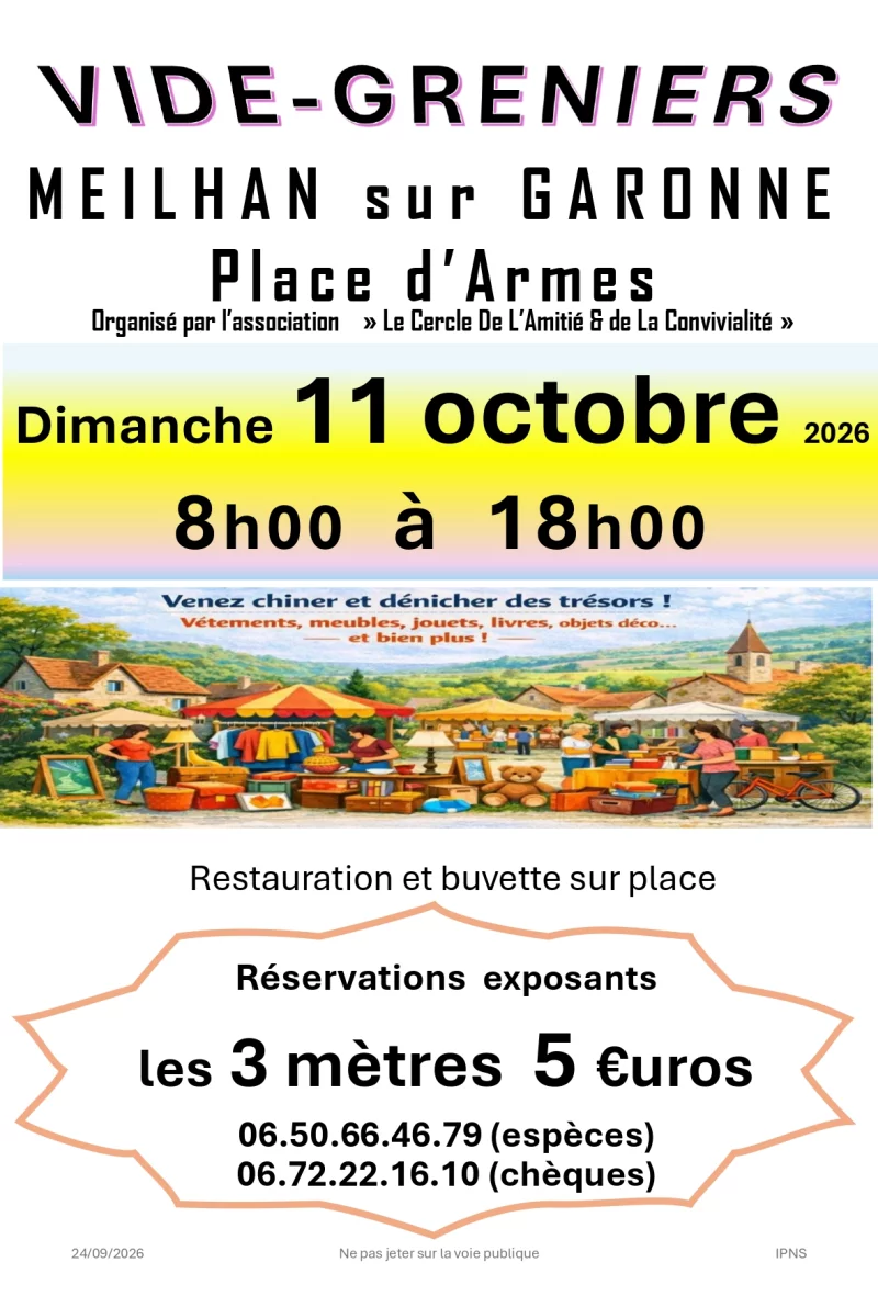 Vide-greniers à Meilhan-sur-Garonne