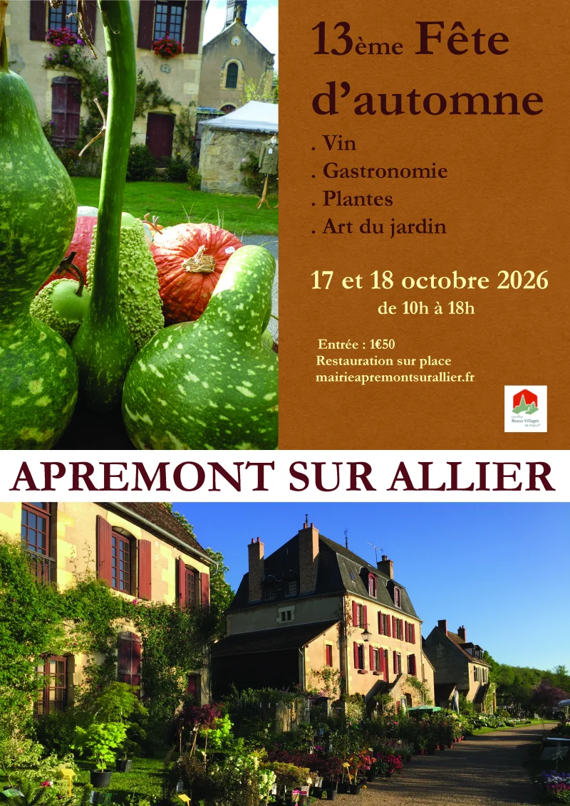 13ème Fête d'Automne : Vin, gastronomie et plantes d'automne