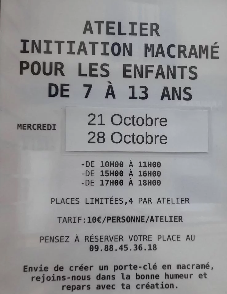 Atelier Initiation Macramé