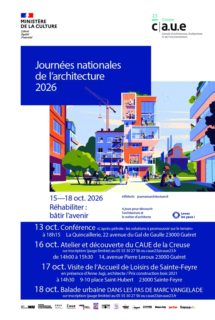 Journées nationales de l'Architecture : atelier et découverte du CAUE de la Creuse
