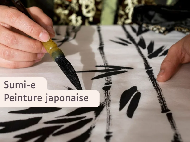 Sumi-e / Peinture japonaise au Moulin du Got