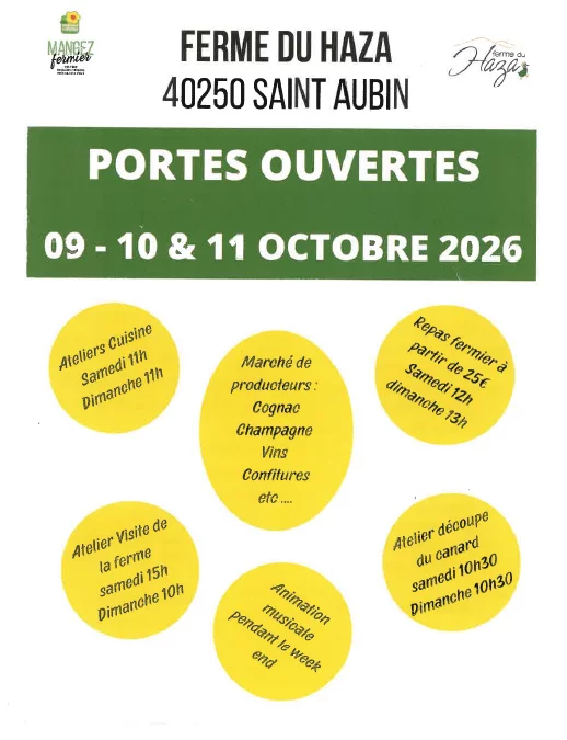 Menu spécial "Automnales du foie gras et de l'armagnac"