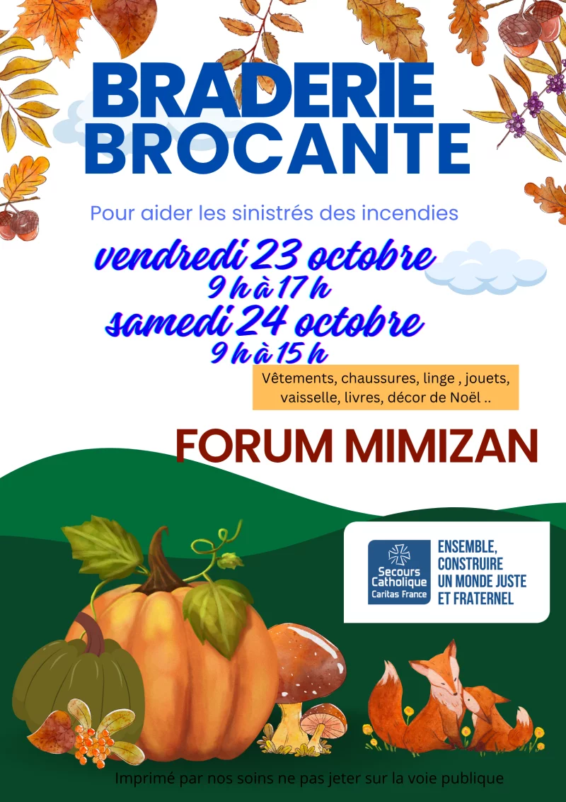 Braderie brocante du  Secours Catholique