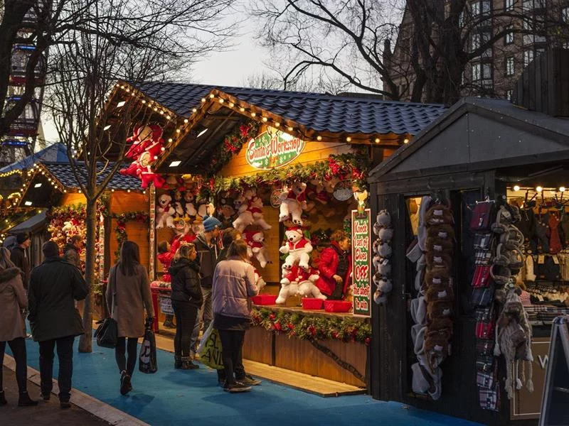 Cabanons de Noël au restaurant
