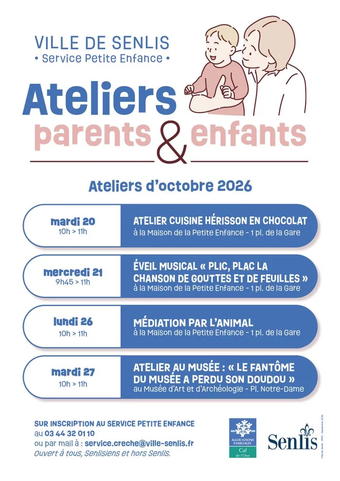 Atelier parents & enfants : éveil musical « Plic, Plac la chanson de gouttes et de feuilles »