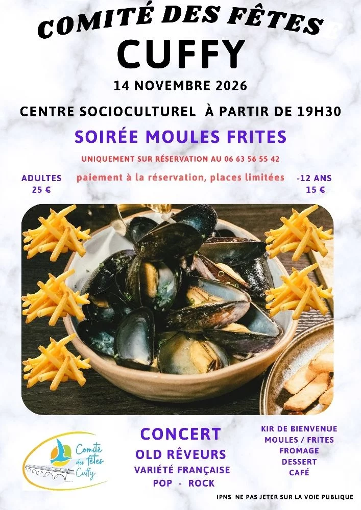 Soirée Moules Frites et Concert
