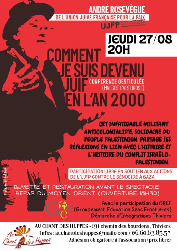 COMMENT JE SUIS DEVENU JUIF EN L'AN 2000 - conférence gesticulée (malgré l’arthrose)