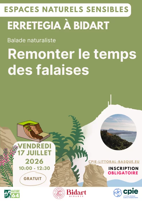 Balade Remonter le Temps des Falaises à Erretegia - CPIE Littoral basque