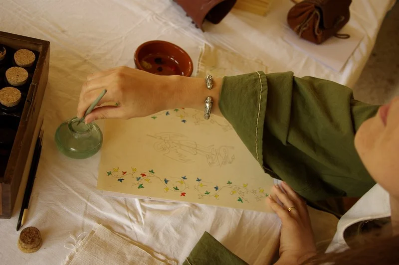 Ateliers interactifs : calligraphie et héraldique