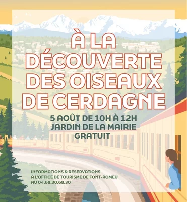 À LA DÉCOUVERTE DES OISEAUX DE CERDAGNE - MERCREDI 5 AOÛT
