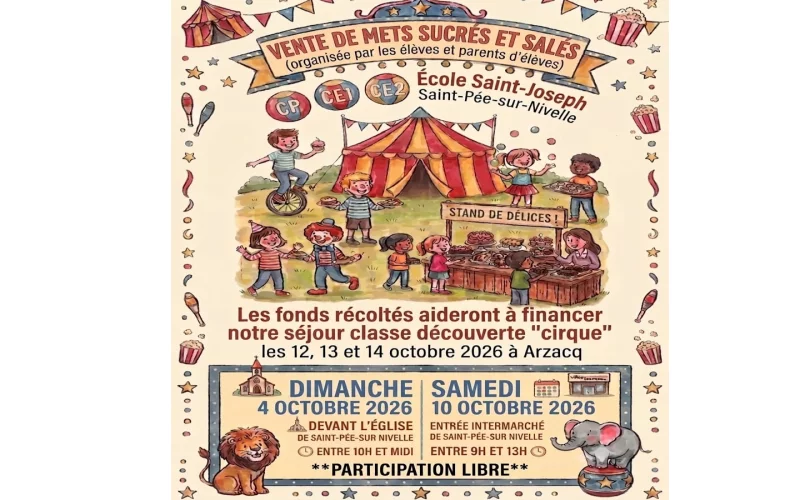 Vente de mets sucrés et salés