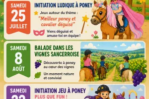 Initiation poney - Vacances Juillet et Aout