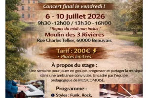 Stage d’été de musiques actuelles Musicomoise – du 6 au 10 juillet