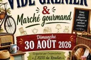 Vide-grenier et marché gourmand au Roudier