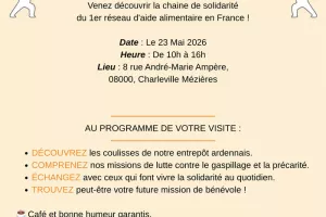 Journée porte ouverte de la Banque alimentaire des Ardennes