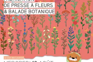 Atelier fabrication de presse à fleurs et balade botanique