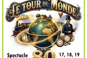 Spectacle nocturne "Le Tour du Monde en 80 jours"