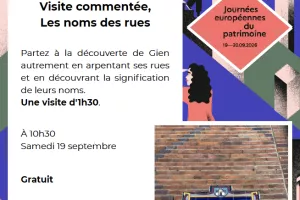 Visite commentée, Les noms des rues