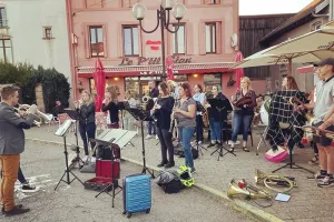 Musique Municipale de Bruyères - répétition en plein-air (Brass'Potes)