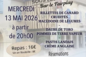 Repas sous les arcades