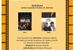 Soirée consacrée à l'acteur J.K. Simmons avec deux films : "Whiplash" et "Little brother"