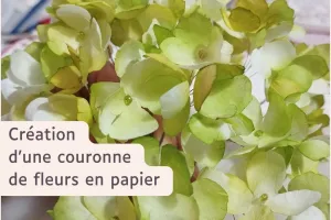 Création de fleurs en papier  au Moulin du Got