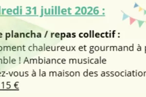 Soirée plancha / repas collectif