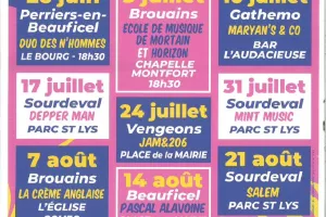Les Vendredis de l'été > Concert du groupe Deeper Men