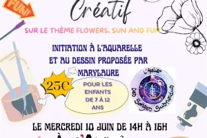 Atelier créatif 'Flowers, sun and fun'