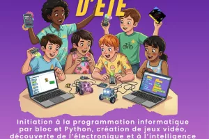 Stages vacances d'été : code, création de jeux vidéo, électronique...