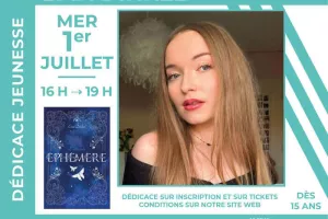 Ema Dinkel dédicace l'édition collector et intégrale de son roman « Éphémère »