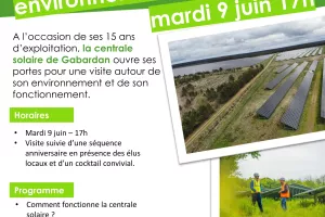 Découvrez la centrale solaire du Gabardan