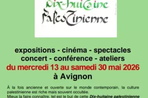 DIX-HUITAINE PALESTINIENNE en Avignon