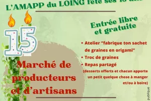 AMAPP du Loing : fête de l'été et fête de ses 15 ans