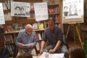 Performance dessinée avec Vincent Debats dans une grange à Joué – 23 mai