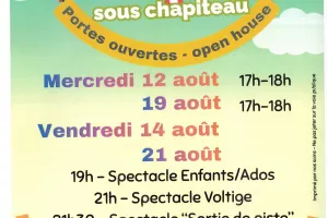 Cirque sous chapiteau au camping les Vignes