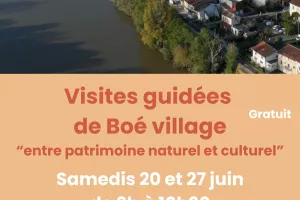 Visite guidée de Boé village
