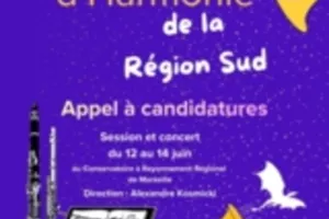 Orchestre d'Harmonie de la Région Sud / Concert Dimanche 14 juin 17h30 au Conservatoire de Marseille