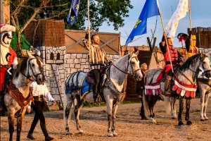 Spectacle médiéval au château de Duras