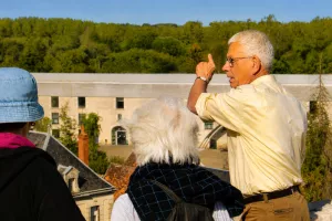 Visite guidée de la terrasse du château de Pierre de la Broce