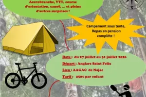Camp nature en tente