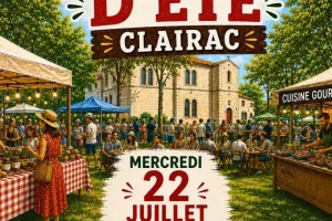 Marché d'été à Clairac